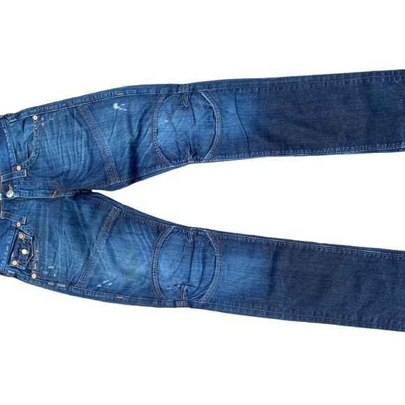 Vintage True Religion Jeans Size 29 MOTO Blue - Picture 9 of 10